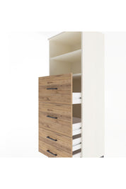 Hyperion Dolap 2 Raflı 4 Çekmeceli 60x44x163 - S53M078V3B