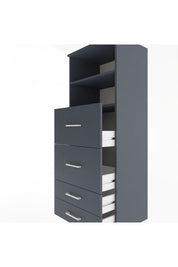 Hyperion Dolap 2 Raflı 4 Çekmeceli 60x44x163 - S53M078V5B