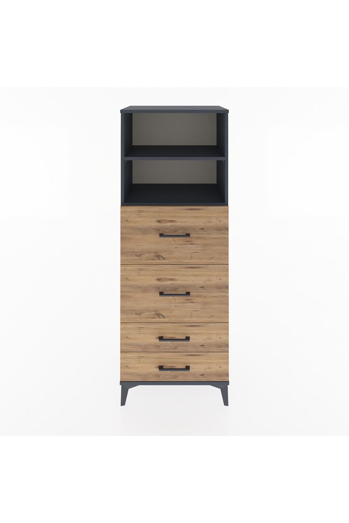 Hyperion Dolap 2 Raflı 4 Çekmeceli 60x44x163 - S53M078V6B