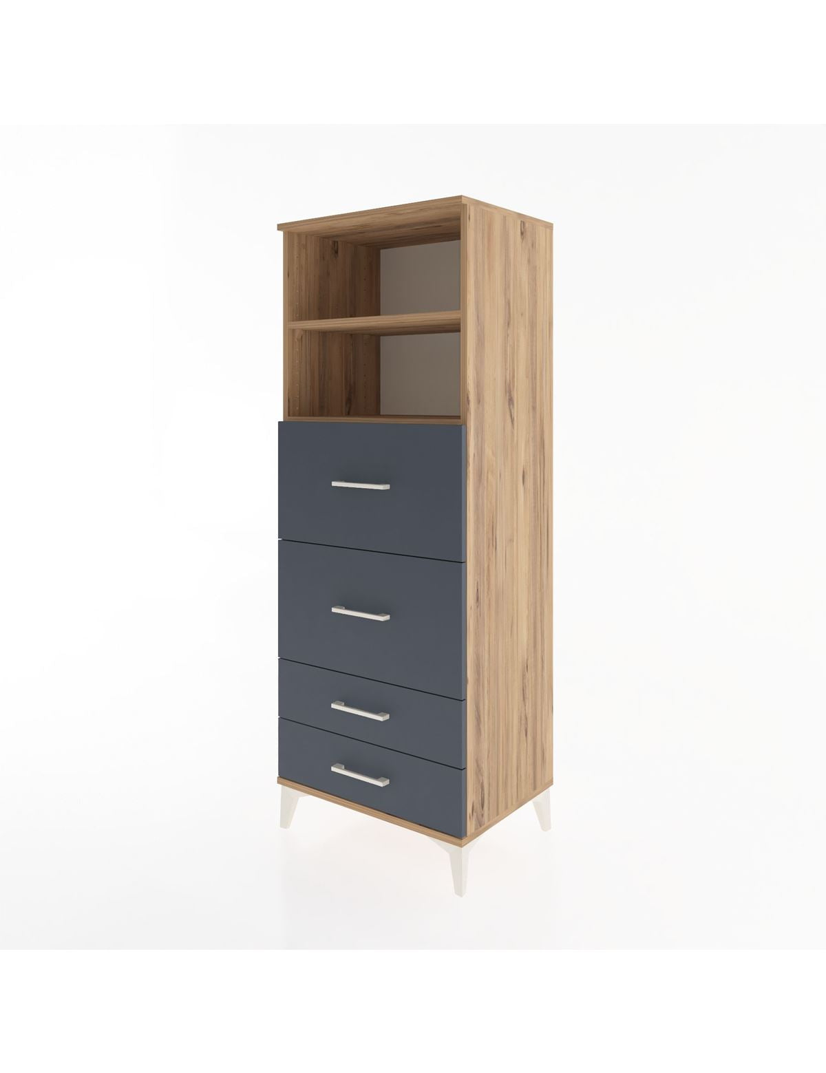 Hyperion Dolap 2 Raflı 4 Çekmeceli 60x44x163 - S53M078V8B
