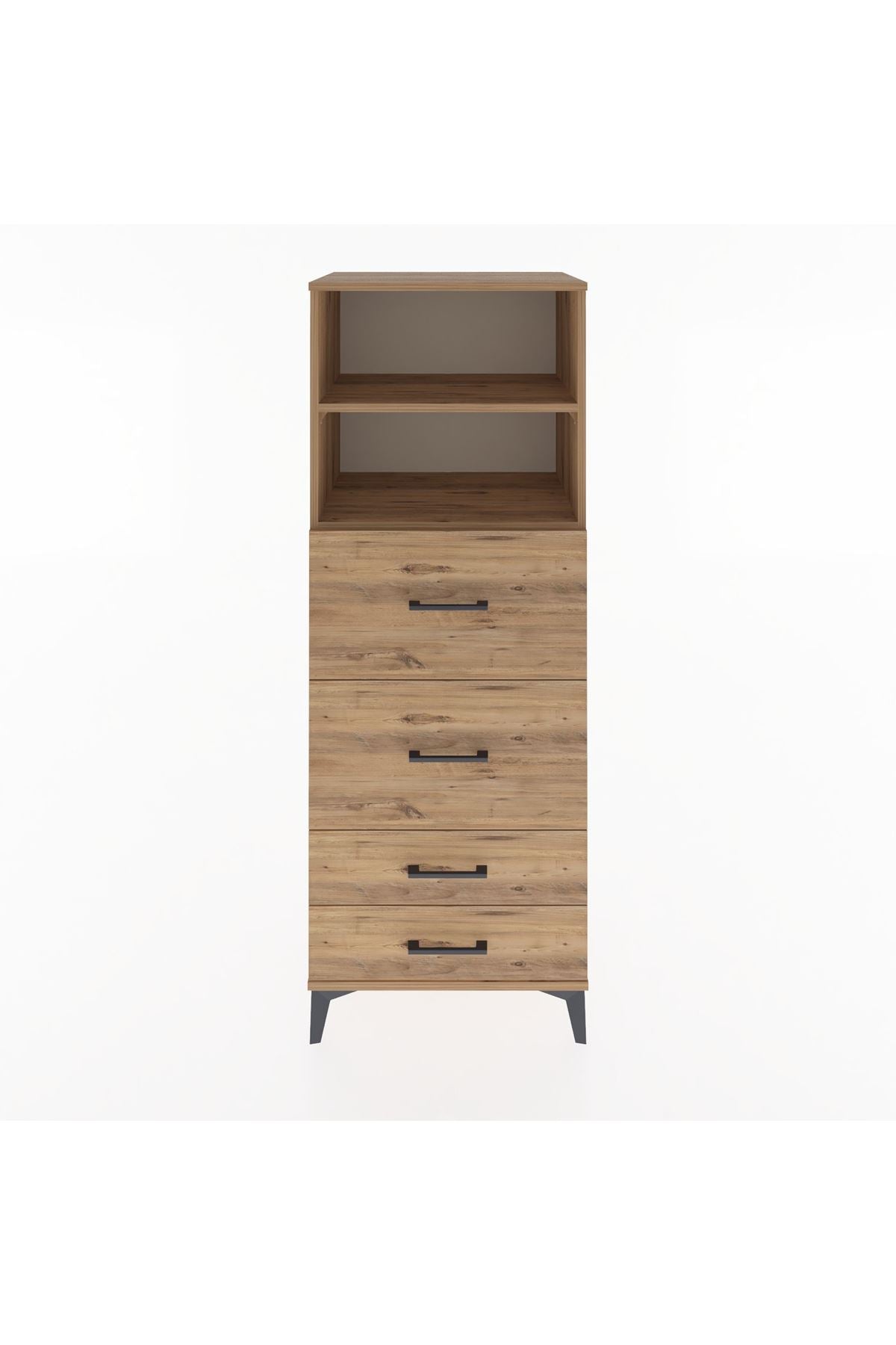 Hyperion Dolap 2 Raflı 4 Çekmeceli 60x44x163 - S53M078V9B