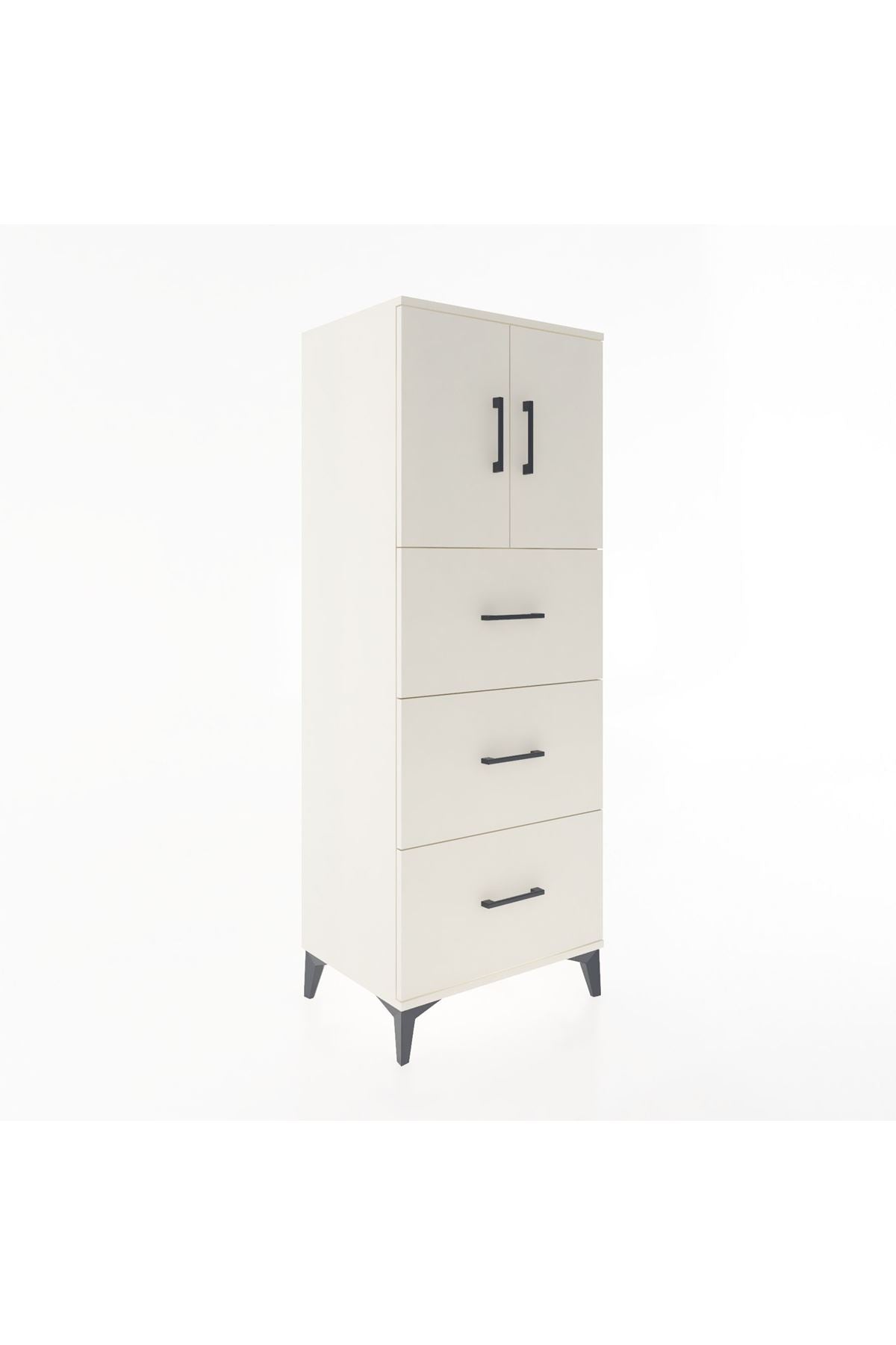 Hyperion Dolap 2 Raflı 3 Çekmeceli 2 Kapaklı 60x44x163 - S53M079V1B