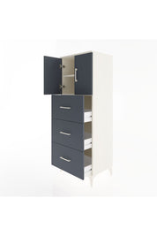 Hyperion Dolap 2 Raflı 3 Çekmeceli 2 Kapaklı 60x44x163 - S53M079V2B