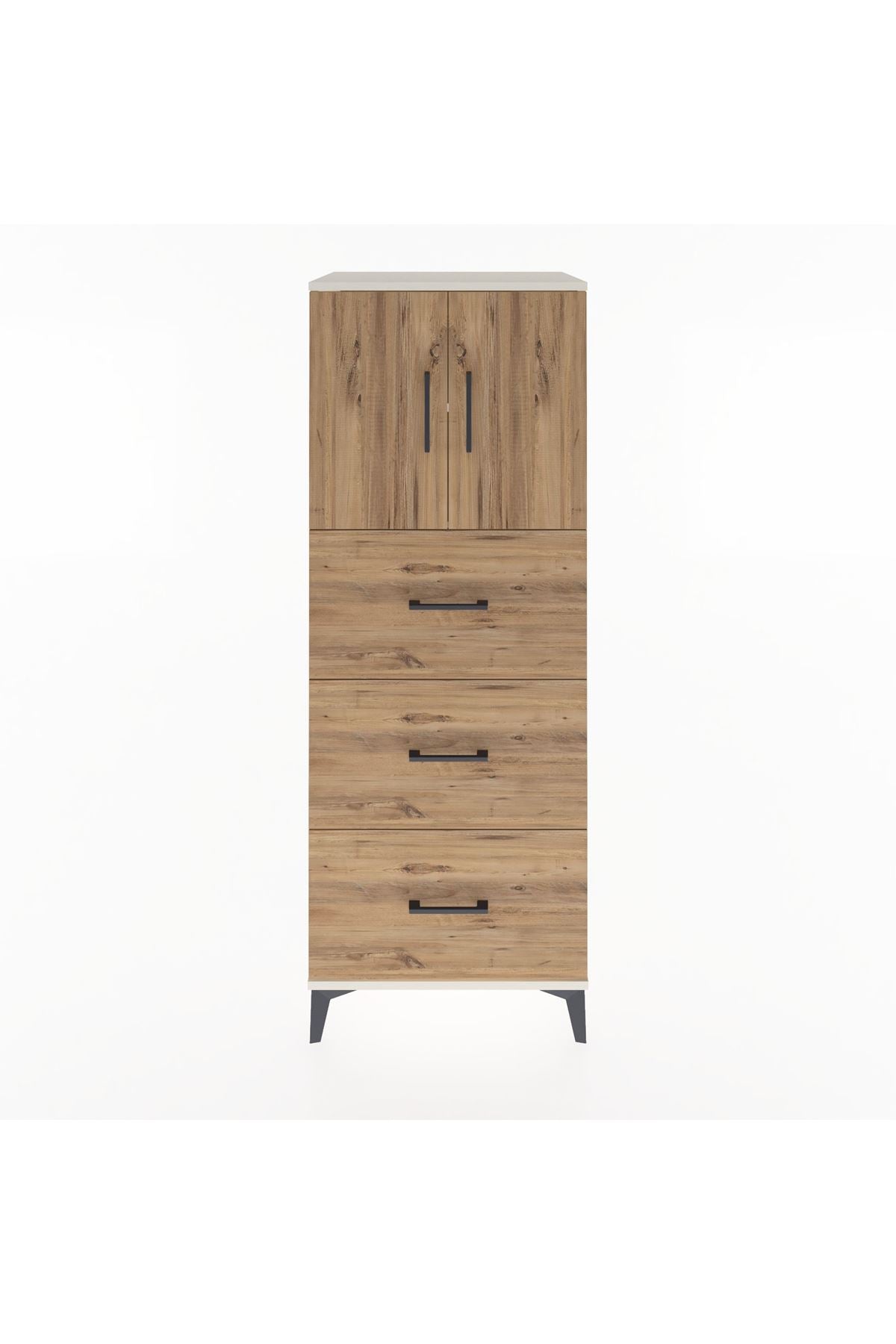 Hyperion Dolap 2 Raflı 3 Çekmeceli 2 Kapaklı 60x44x163 - S53M079V3B