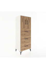Hyperion Dolap 2 Raflı 3 Çekmeceli 2 Kapaklı 60x44x163 - S53M079V3B
