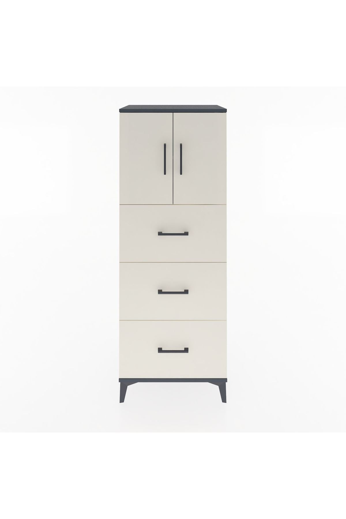 Hyperion Dolap 2 Raflı 3 Çekmeceli 2 Kapaklı 60x44x163 - S53M079V4B