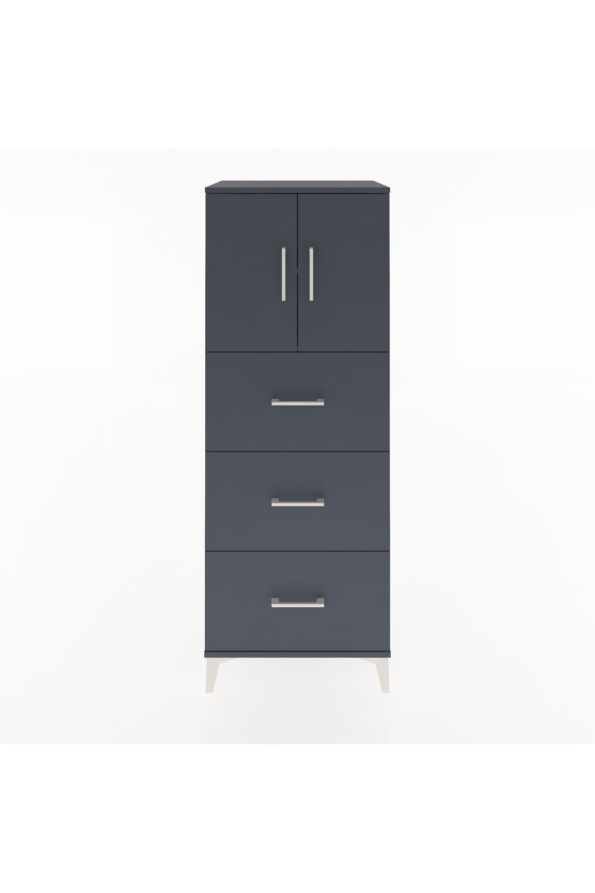 Hyperion Dolap 2 Raflı 3 Çekmeceli 2 Kapaklı 60x44x163 - S53M079V5B