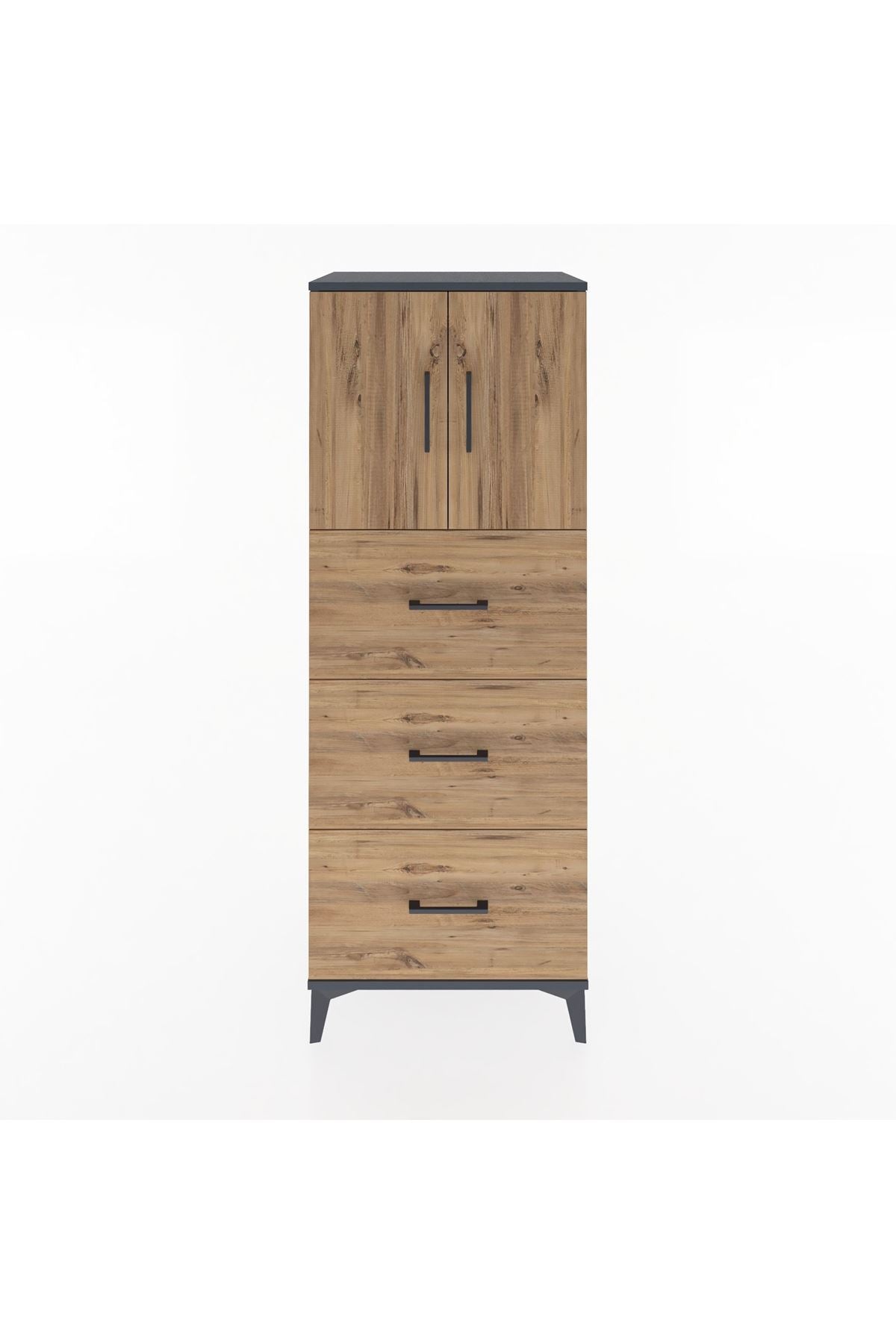 Hyperion Dolap 2 Raflı 3 Çekmeceli 2 Kapaklı 60x44x163 - S53M079V6B