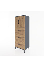 Hyperion Dolap 2 Raflı 3 Çekmeceli 2 Kapaklı 60x44x163 - S53M079V6B