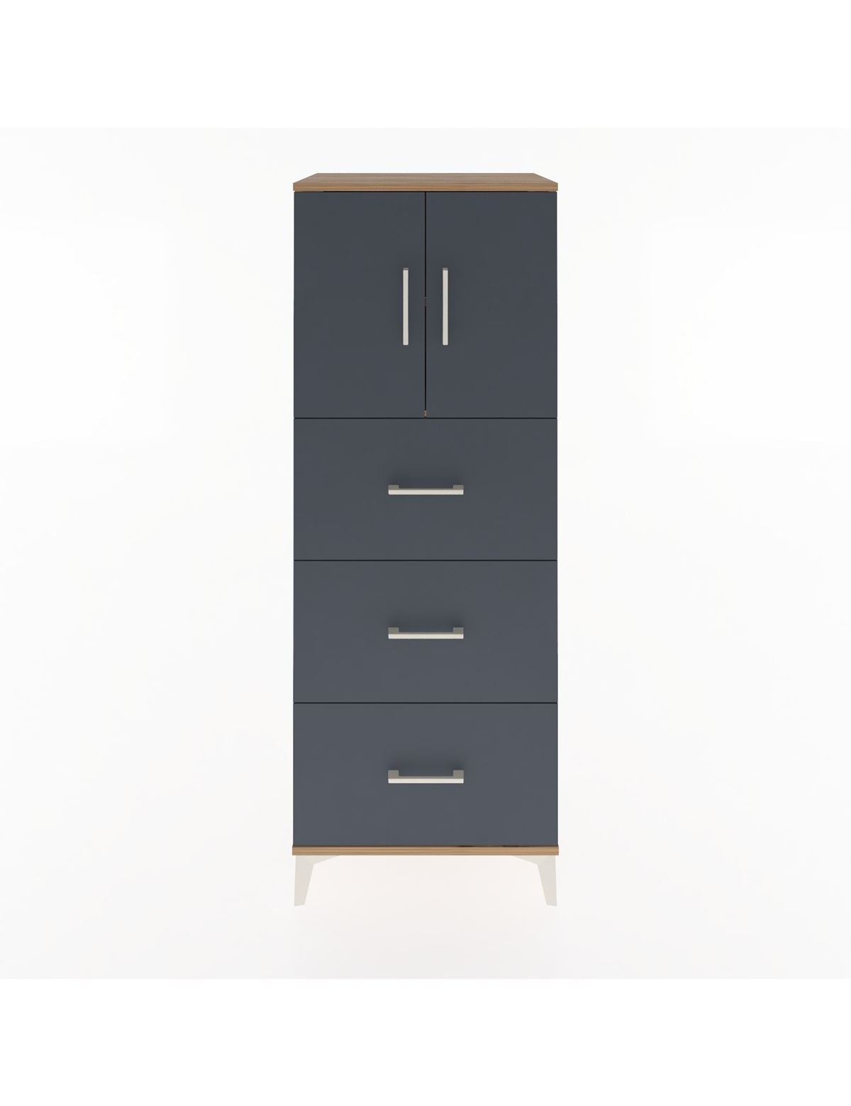 Hyperion Dolap 2 Raflı 3 Çekmeceli 2 Kapaklı 60x44x163 - S53M079V8B