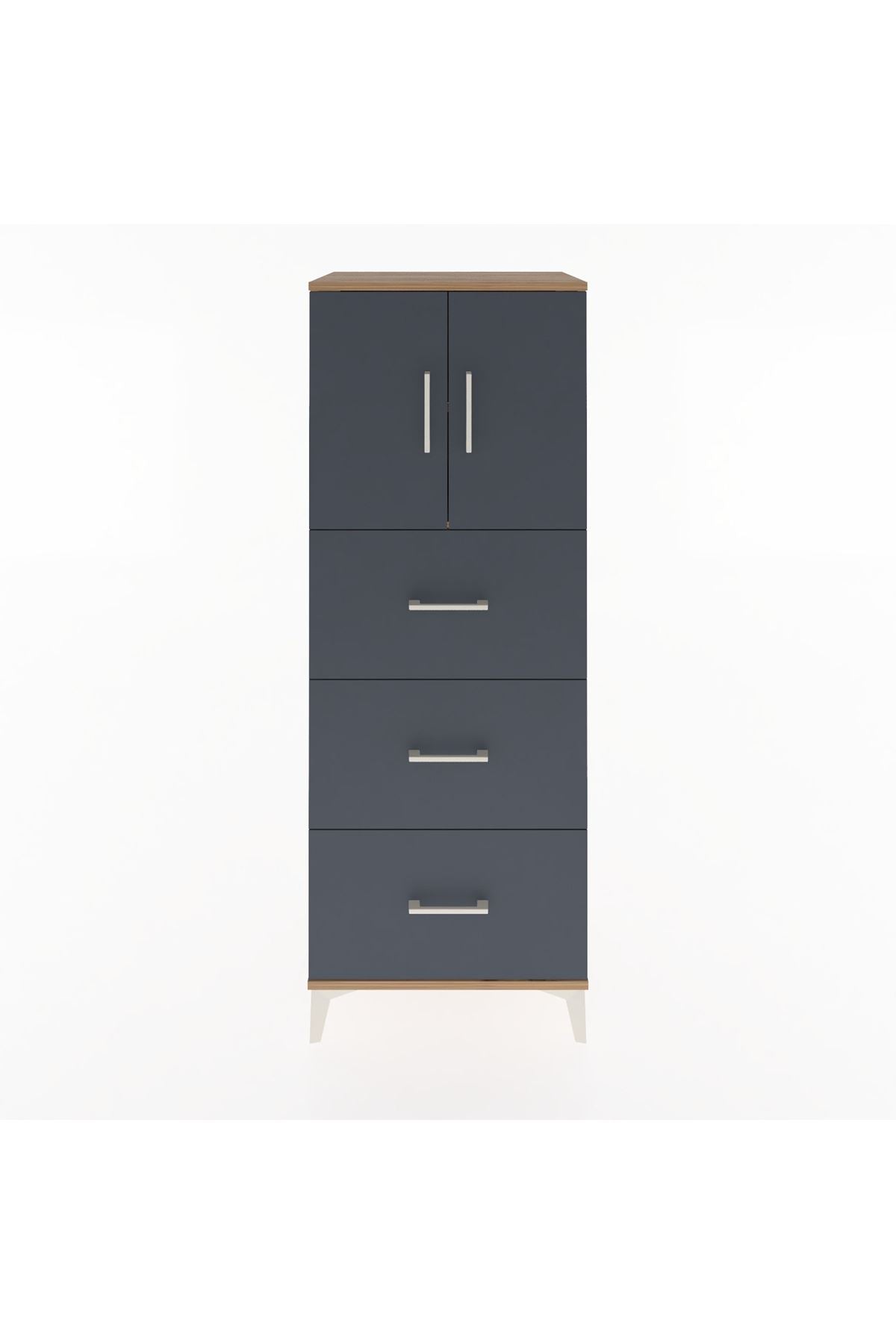 Hyperion Dolap 2 Raflı 3 Çekmeceli 2 Kapaklı 60x44x163 - S53M079V8B