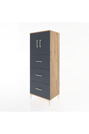 Hyperion Dolap 2 Raflı 3 Çekmeceli 2 Kapaklı 60x44x163 - S53M079V8B