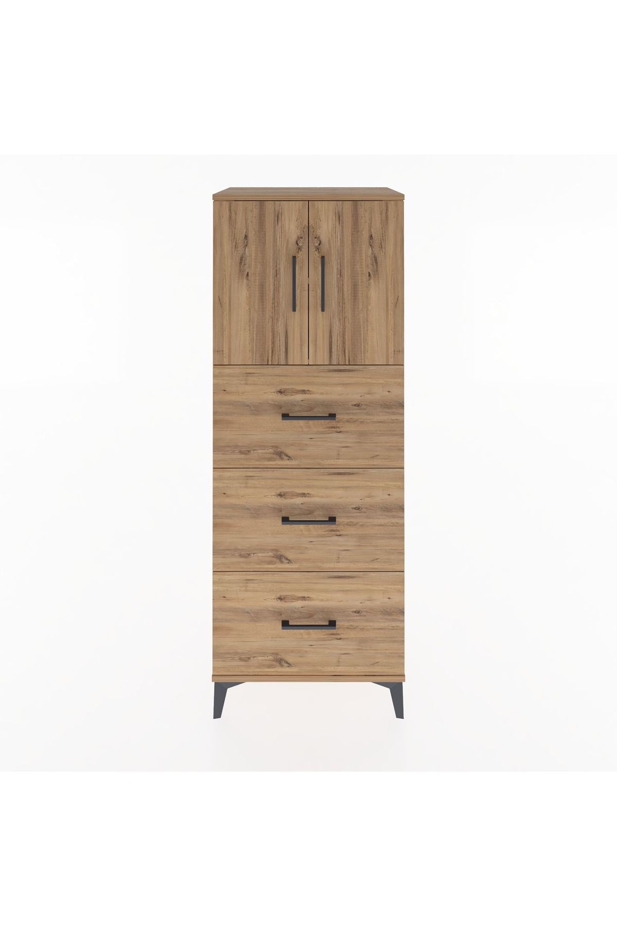 Hyperion Dolap 2 Raflı 3 Çekmeceli 2 Kapaklı 60x44x163 - S53M079V9B