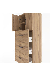 Hyperion Dolap 2 Raflı 3 Çekmeceli 2 Kapaklı 60x44x163 - S53M079V9B