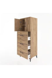 Hyperion Dolap 2 Raflı 3 Çekmeceli 2 Kapaklı 60x44x163 - S53M079V9B