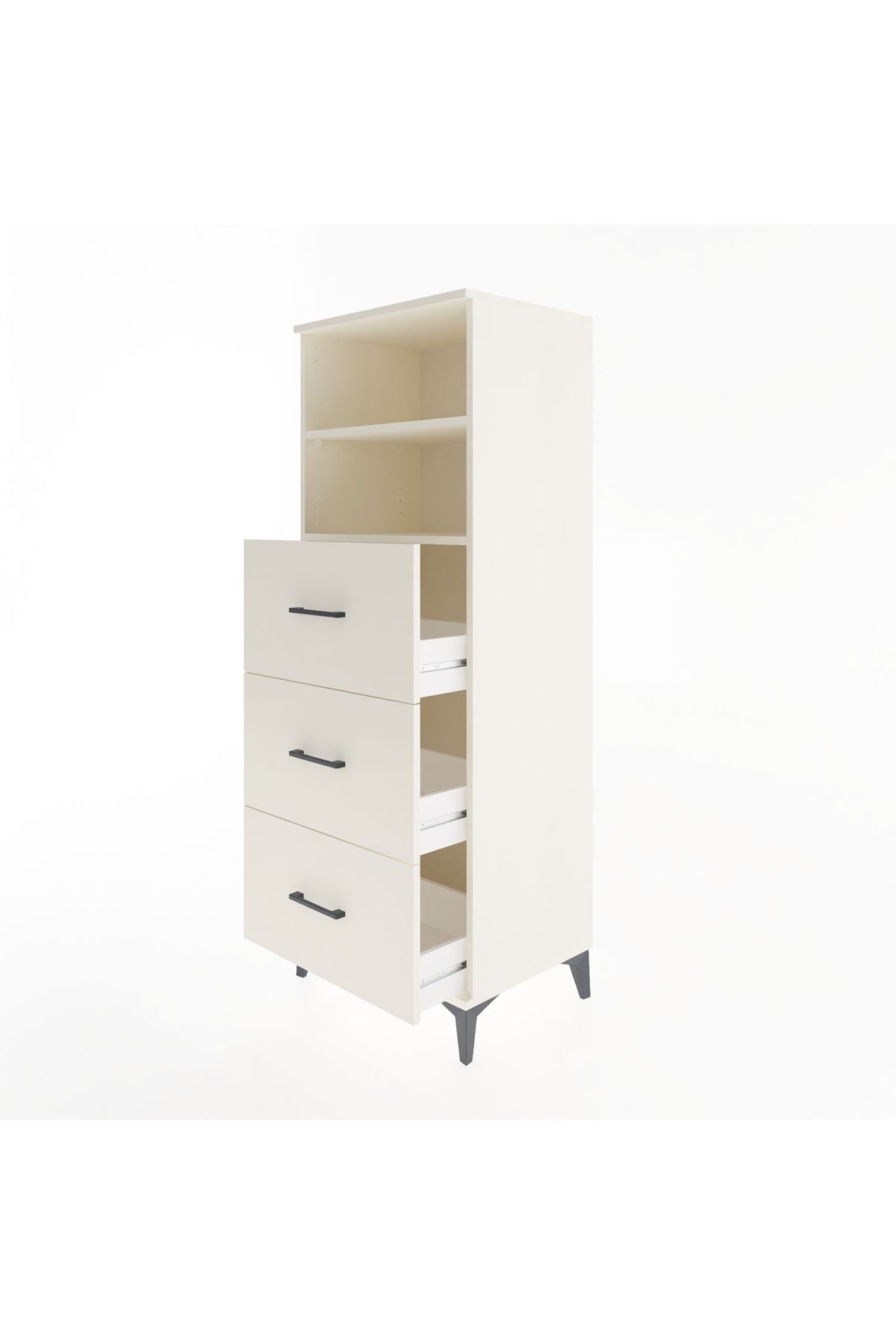 Hyperion Dolap 2 Raflı 3 Çekmeceli 60x44x163 - S53M080V1B