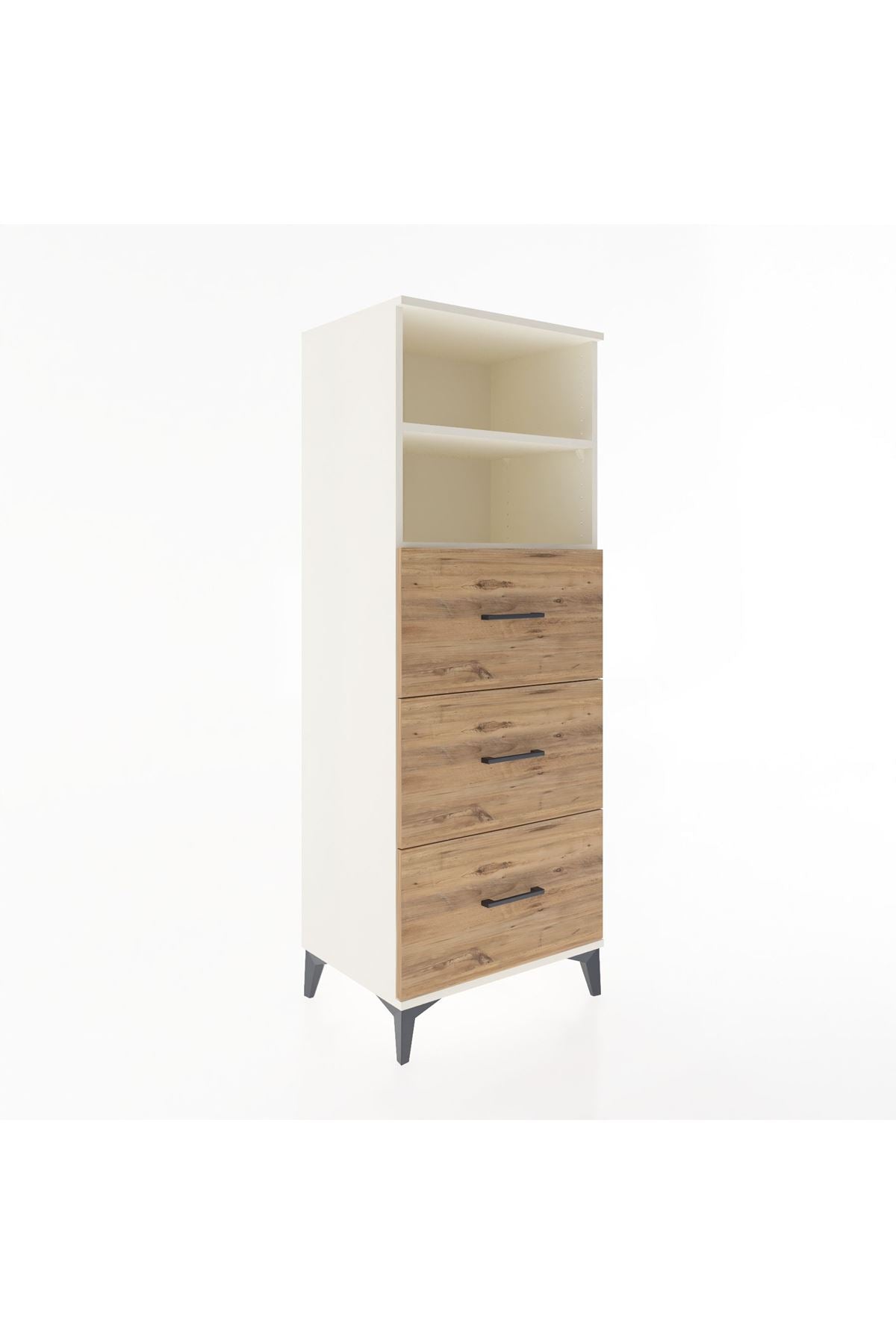 Hyperion Dolap 2 Raflı 3 Çekmeceli 60x44x163 - S53M080V3B