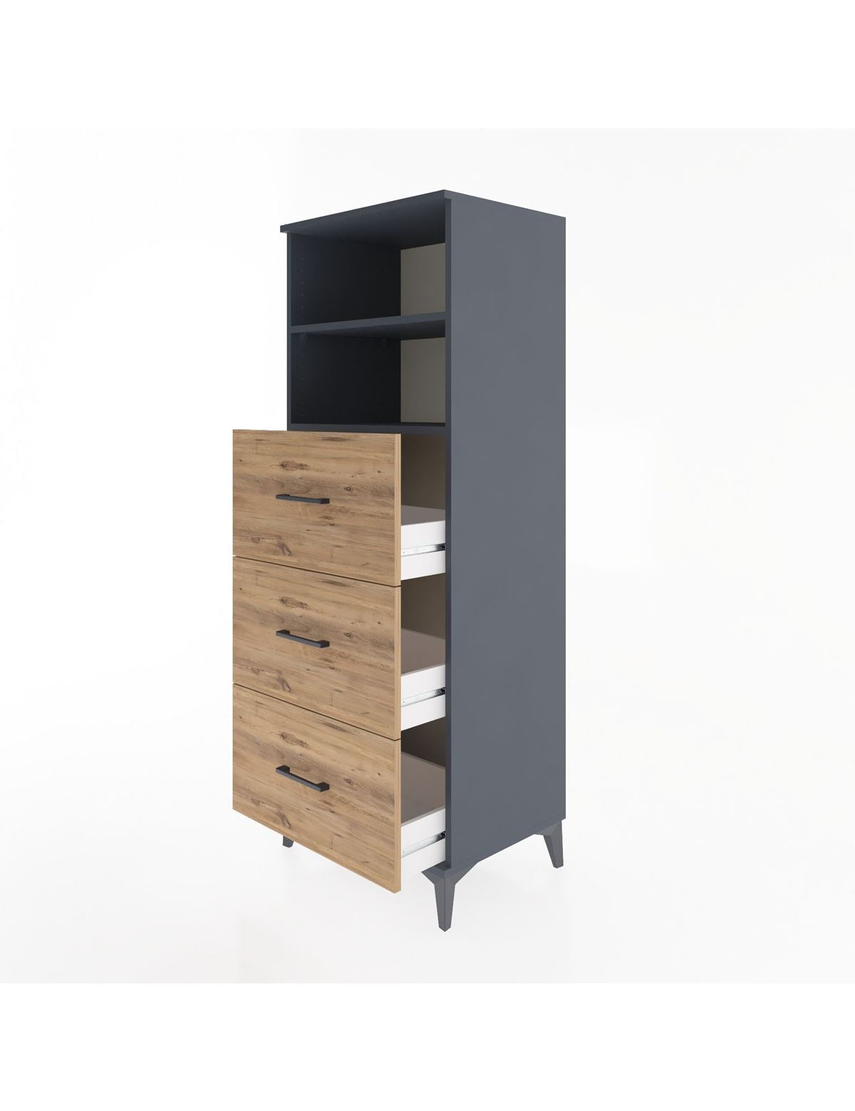 Hyperion Dolap 2 Raflı 3 Çekmeceli 60x44x163 - S53M080V6B