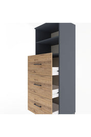 Hyperion Dolap 2 Raflı 3 Çekmeceli 60x44x163 - S53M080V6B