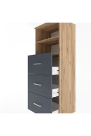 Hyperion Dolap 2 Raflı 3 Çekmeceli 60x44x163 - S53M080V8B