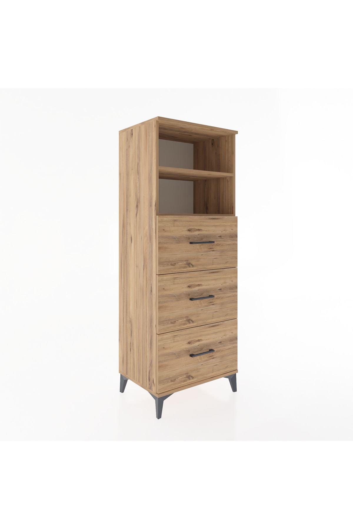 Hyperion Dolap 2 Raflı 3 Çekmeceli 60x44x163 - S53M080V9B