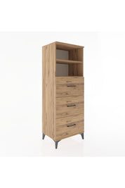 Hyperion Dolap 2 Raflı 3 Çekmeceli 60x44x163 - S53M080V9B