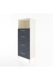 Hyperion Dolap Tek Raflı 4 Çekmeceli 60x44x163 - S53M081V2B