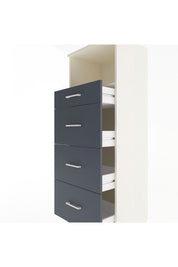 Hyperion Dolap Tek Raflı 4 Çekmeceli 60x44x163 - S53M081V2B