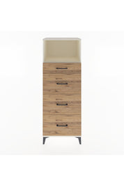 Hyperion Dolap Tek Raflı 4 Çekmeceli 60x44x163 - S53M081V3B
