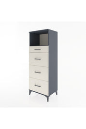Hyperion Dolap Tek Raflı 4 Çekmeceli 60x44x163 - S53M081V4B