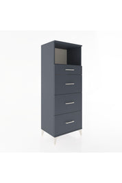 Hyperion Dolap Tek Raflı 4 Çekmeceli 60x44x163 - S53M081V5B