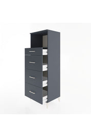 Hyperion Dolap Tek Raflı 4 Çekmeceli 60x44x163 - S53M081V5B