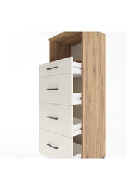 Hyperion Dolap Tek Raflı 4 Çekmeceli 60x44x163 - S53M081V7B