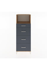 Hyperion Dolap Tek Raflı 4 Çekmeceli 60x44x163