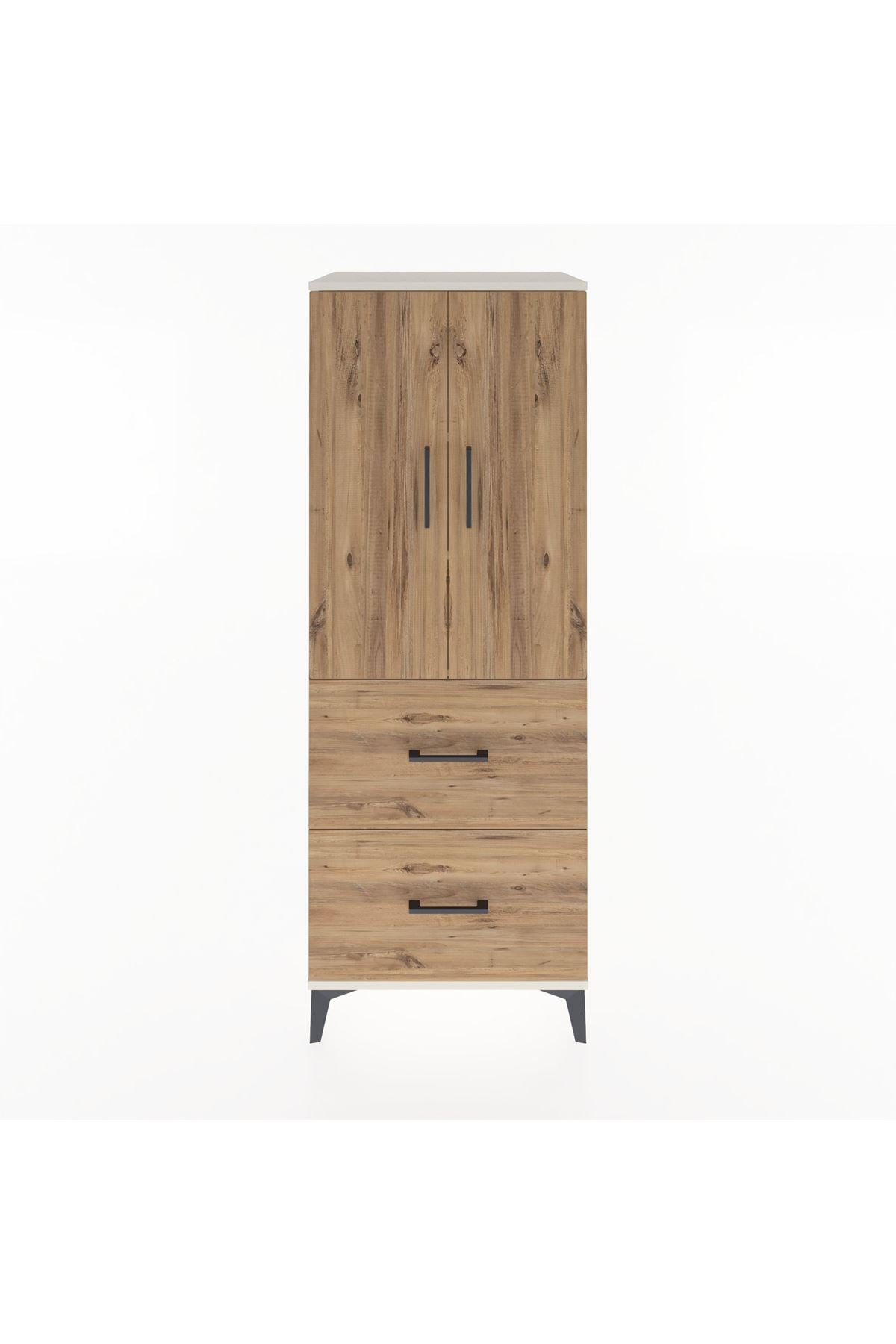Hyperion Dolap 3 Raflı 2 Çekmeceli 2 Kapaklı 60x44x163 - S53M063V3B
