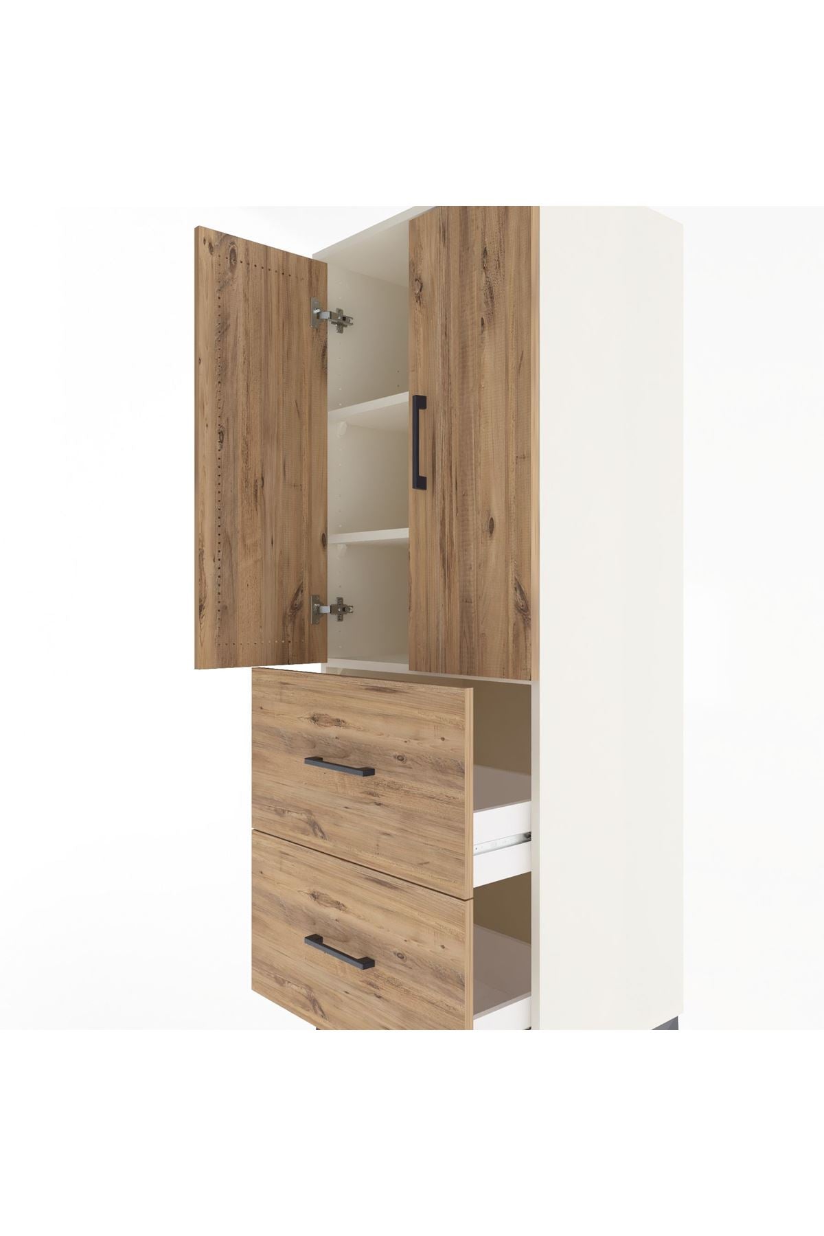 Hyperion Dolap 3 Raflı 2 Çekmeceli 2 Kapaklı 60x44x163 - S53M063V3B