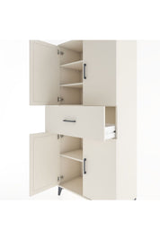 Hyperion Dolap 4 Raflı Tek Çekmeceli 4 Kapaklı 88x44x195 - S60M001V1B