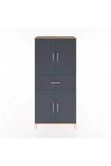 Hyperion Dolap 4 Raflı Tek Çekmeceli 4 Kapaklı 88x44x195