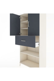 Hyperion Dolap 4 Raflı Tek Çekmeceli 2 Kapaklı 88x44x195 - S60M002V2B