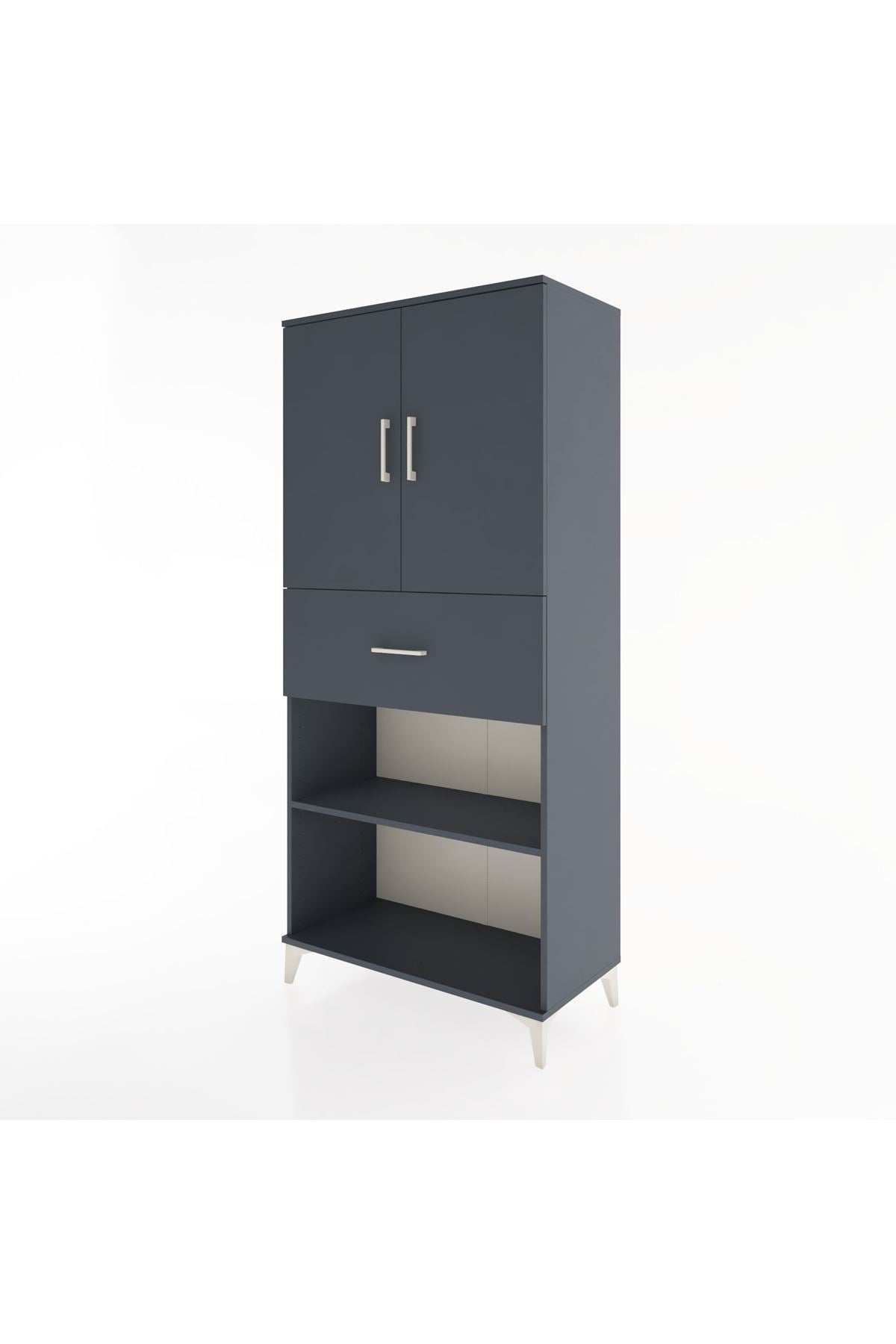 Hyperion Dolap 4 Raflı Tek Çekmeceli 2 Kapaklı 88x44x195 - S60M002V5B