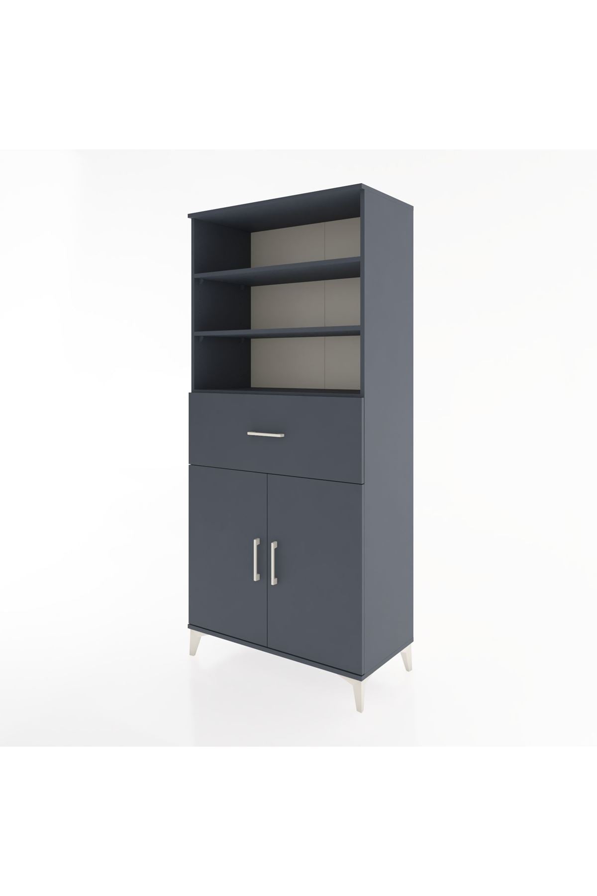 Hyperion Dolap 4 Raflı Tek Çekmeceli 2 Kapaklı 88x44x195 - S60M003V5B