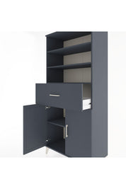 Hyperion Dolap 4 Raflı Tek Çekmeceli 2 Kapaklı 88x44x195 - S60M003V5B