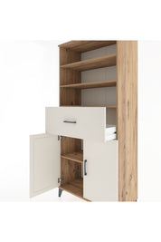 Hyperion Dolap 4 Raflı Tek Çekmeceli 2 Kapaklı 88x44x195 - S60M003V7B