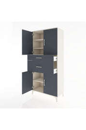 Hyperion Dolap 4 Raflı 2 Çekmeceli 4 Kapaklı 88x44x195 - S60M004V2B