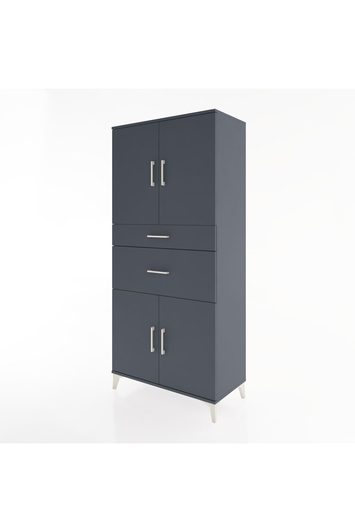 Hyperion Dolap 4 Raflı 2 Çekmeceli 4 Kapaklı 88x44x195 - S60M004V5B