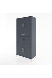 Hyperion Dolap 4 Raflı 2 Çekmeceli 4 Kapaklı 88x44x195 - S60M004V5B