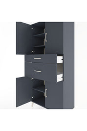 Hyperion Dolap 4 Raflı 2 Çekmeceli 4 Kapaklı 88x44x195 - S60M004V5B