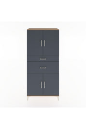Hyperion Dolap 4 Raflı 2 Çekmeceli 4 Kapaklı 88x44x195 - S60M004V8B