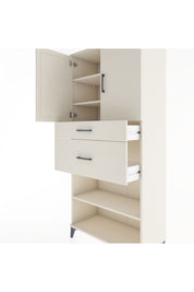 Hyperion Dolap 4 Raflı 2 Çekmeceli 2 Kapaklı 88x44x195 - S60M005V1B