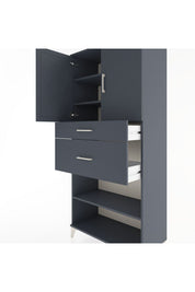 Hyperion Dolap 4 Raflı 2 Çekmeceli 2 Kapaklı 88x44x195 - S60M005V5B